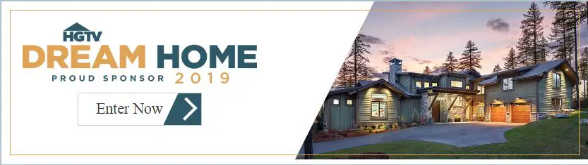 Enter twice daily for your chance to win the HGTV Dream Home 2019, plus a $250K cash prize provided by national mortgage lender Quicken Loans or you can choose a $750,000 cash prize instead.