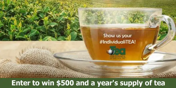 National Hot Tea Day #IndividualiTEA $500 Sweepstakes