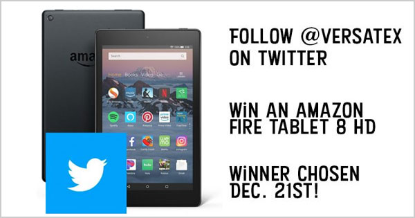 Versatex is giving away an Amazon Fire Tablet for the Holidays. Access your Versatex Contractor Handbook and Rewards on your new tablet!