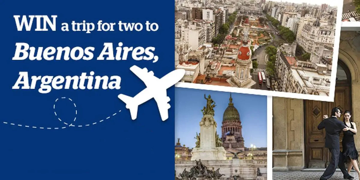 You and a friend could win the trip of a lifetime to the capital city of Argentina, Buenos Aires, to take in its rich culture, delicious wine, and mouthwatering steaks. Enter for your chance to win