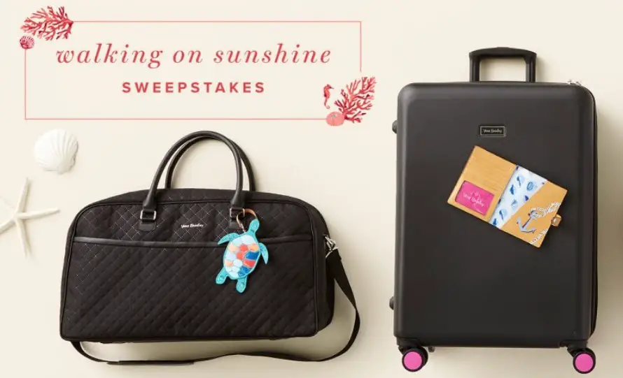 It may still be winter, but spring is on the horizon! Vera Bradley's wants to send you and a guest off on a much-needed spring break vacation in style. Enter for a chance to win the Vera Bradley Walking on Sunshine Spring sweepstakes for your chance to win!