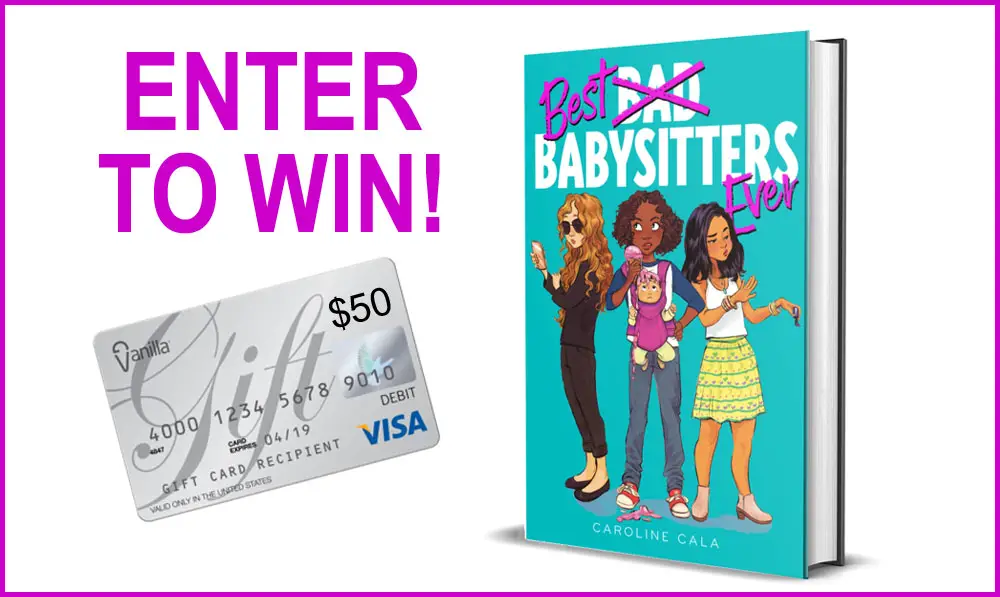 Enter for your chance to win the Best Babysitters Ever Prize Pack that includes a $50 Visa Gift Card and the Best Babysitters Ever Book. Inspired by The Babysitters Club series, Best Babysitters Ever is a story of female entrepreneurship and a lesson for kids on how to make and spend money responsibly.