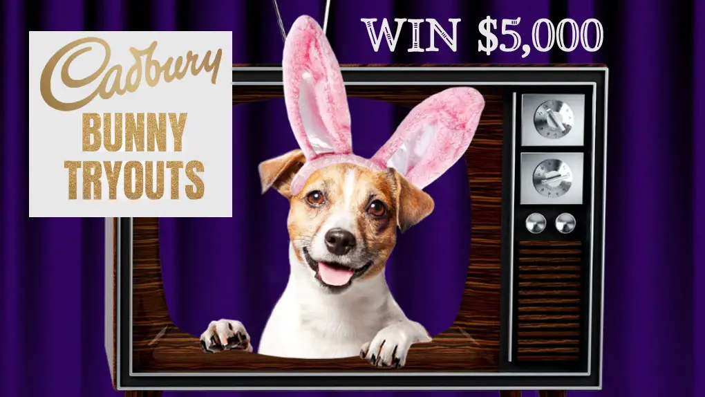 Enter the Cadbury Bunny Tryouts Contest and your pet in the CADBURY Bunny Commercial this Easter!