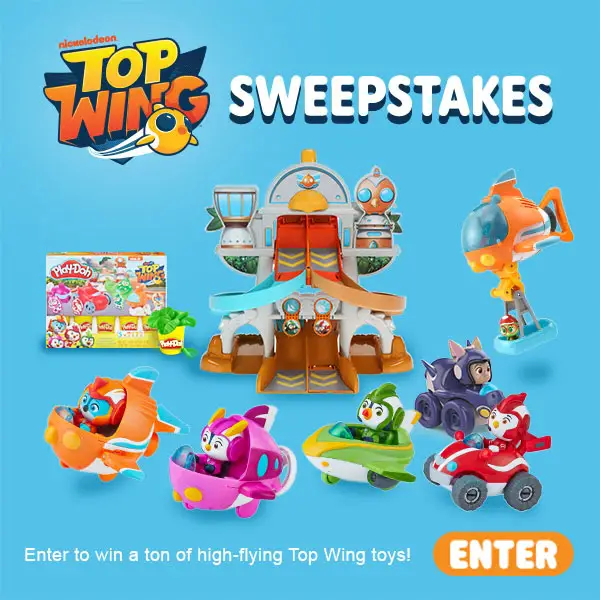 Enter for your chance to win one of 40 Top Wing Prize Pack when you enter the new Nick Jr. Sweepstakes.