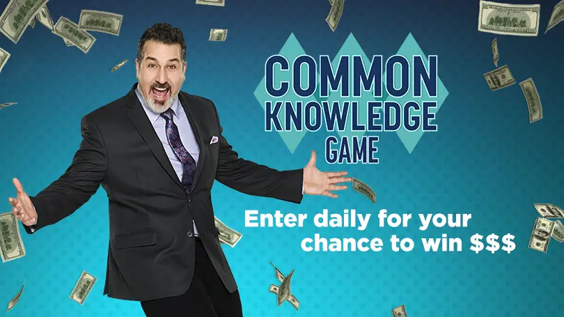 Enter for your chance to win a $500 when you enter the Game Show Network Common Knowledge Sweepstakes. Enter daily and share to get bonus referral entries. Play the Common Knowledge Web Game! Play through the final round to earn an entry. 