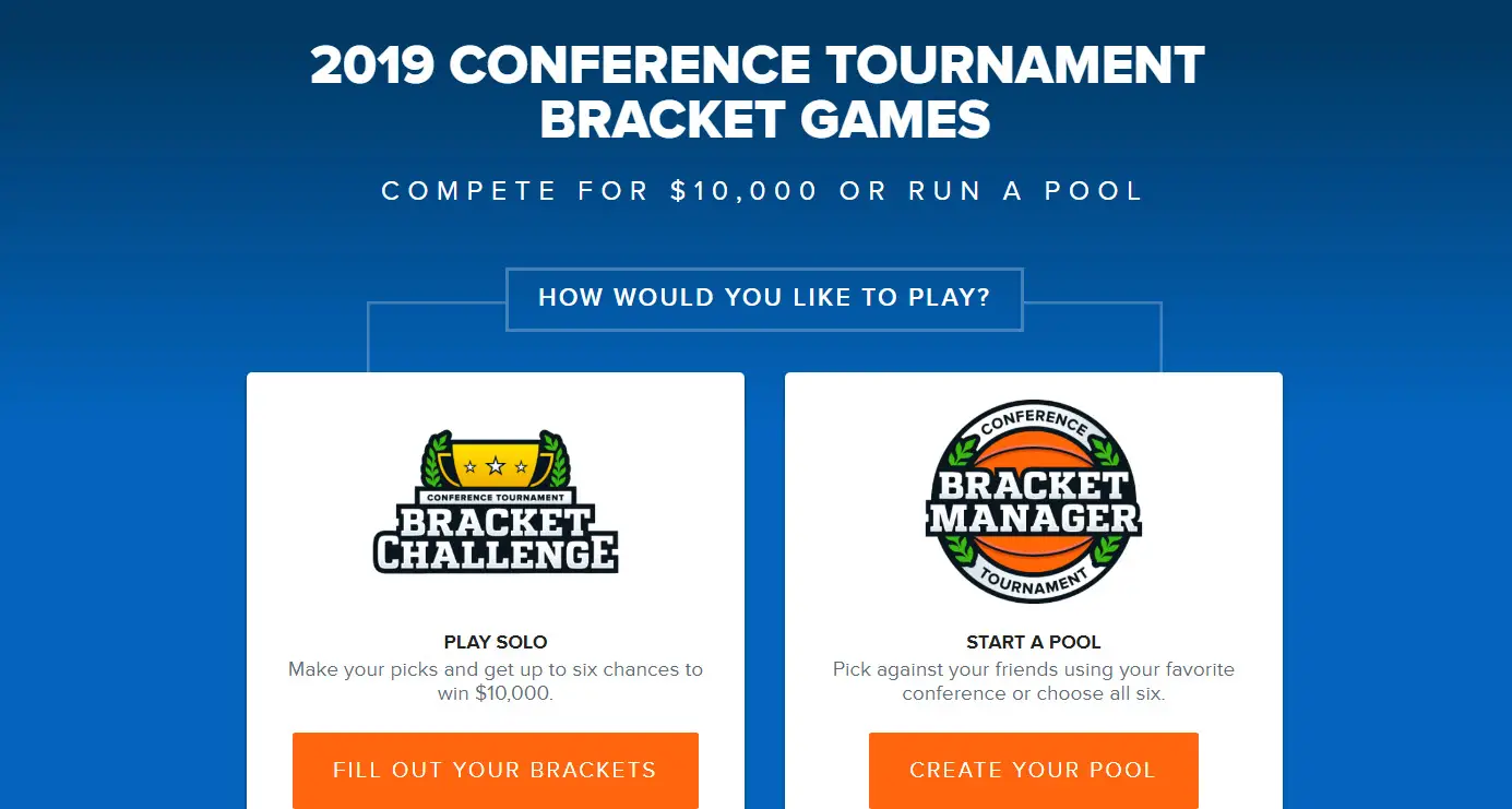 Make your picks and get up to six chances to win $10,000 in the CBS Sports Conference Bracket Challenge. Pick against your friends using your favorite conference or choose all six.