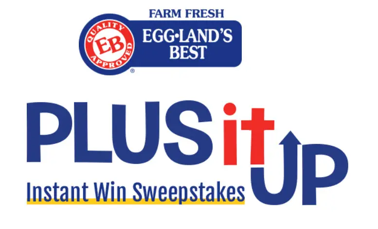 Eggland's Best is the chance to instantly WIN one of hundreds of prizes from fitness trackers to gift cards and more, PLUS, be entered for the GRAND PRIZE: $5,000 to help Plus Up Your Nutrition & Wellness Routine!