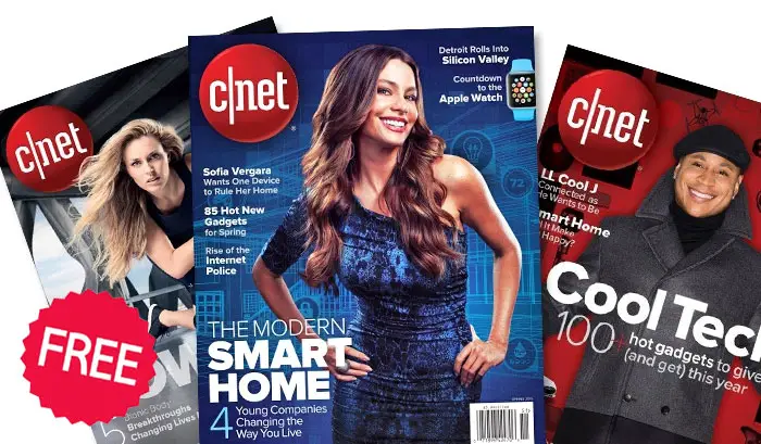 For a limited time you get an get Free CNET Magazine Subscription for a year. This is the printed magazine that will be shipped to your door.
