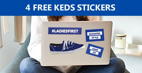 4 Free KEDS Stickers + Monthly KEDS Footwear Giveaway