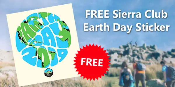 FREE Sierra Club Earth Day Sticker