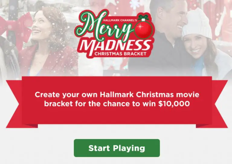 Hallmark Channel’s Merry Madness Christmas Bracket Sweepstakes (Cash