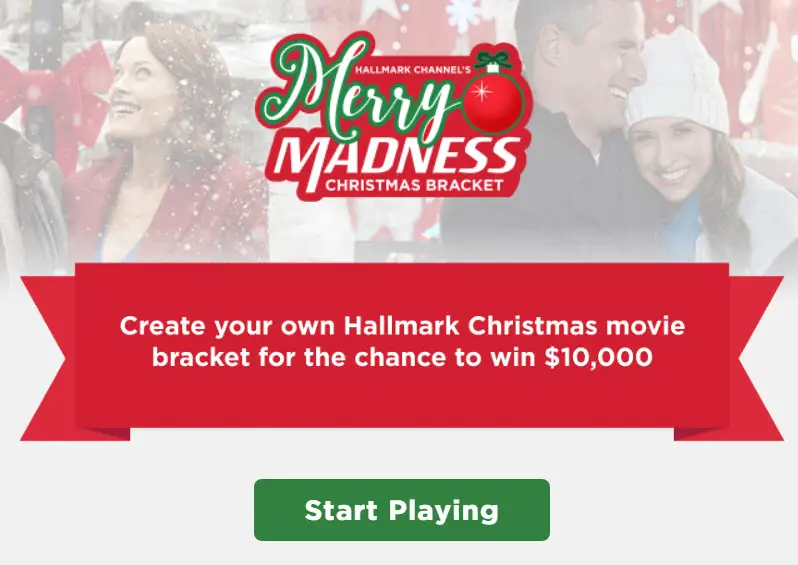 Create your own Hallmark Christmas Movie Bracket. If your bracket scores the most points, you could win $10,000!