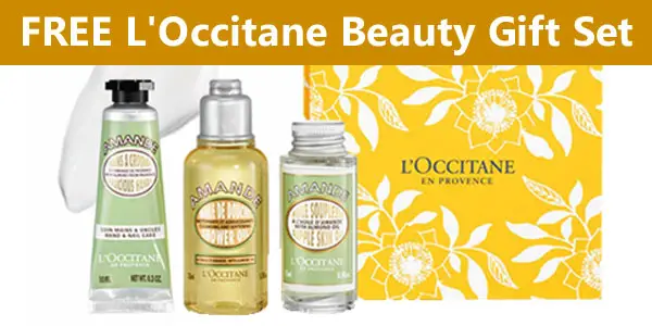 FREE L'Occitane Beauty Gift Set