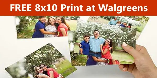 FREE 8x10 Print at Walgreens Store