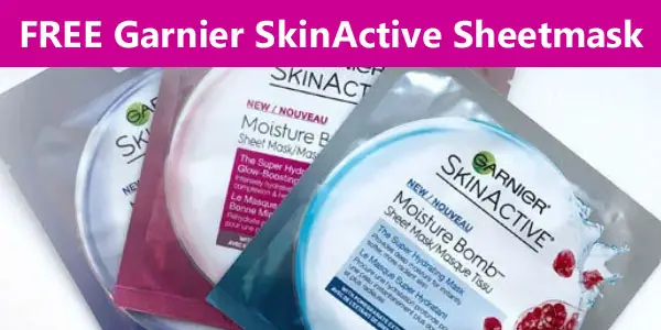 Sign up to get your FREE Garnier SkinActive Sheetmask sample now. 