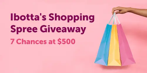 Enter for your chance to win $500 awarded in the form of a check when you enter the Ibotta Shopping Spree Giveaway.