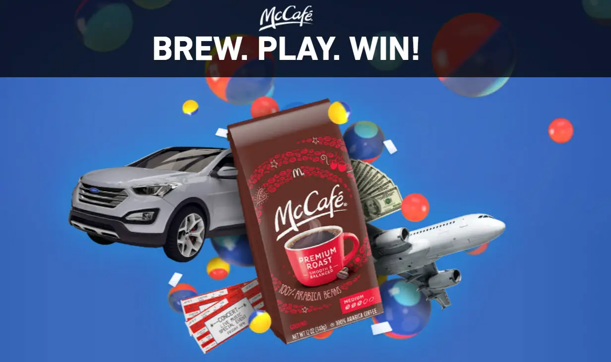 Play the McCafé Instant Win Game for your chance to win a new SUV or one of 2,000 other prizes! Grab your free game code to win!