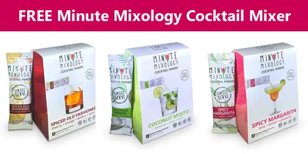 FREE Minute Mixology Cocktail Mixer Sample
