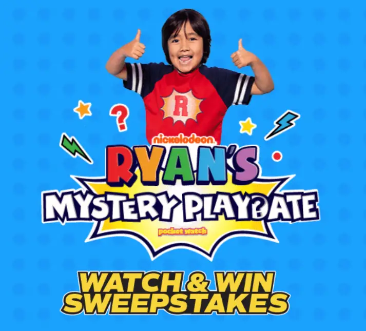 Grab today's Mytery word and enter for your chance to win the ULTIMATE Mystery Playdate with Ryan from Nickelodeon's Ryan's Mystery Playdate plus the winner will receive a BIG box of mystery toys and other Nickelodeon Swag for the winner to unbox with Ryan