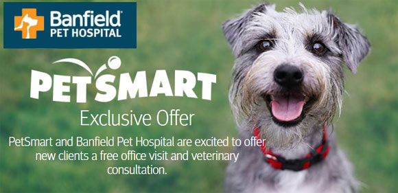 FREE PetSmart Banfield Pet Hospital Office Visit