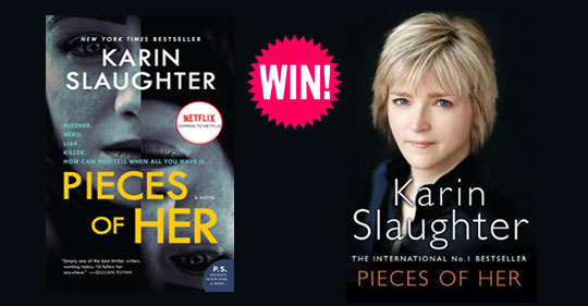Enter for your chance to win one of 100 copies of the book, Pieces of Her by Karin Slaughter.