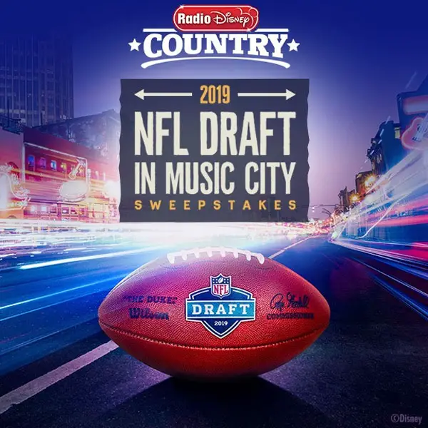 Enter the Radio Disney NFL Draft in Music City Sweepstakes for your chance to win a trip for two to Nashville, Tennessee to attend the 2019 NFL Draft and see performances by Tim McGraw and Dierks Bentley