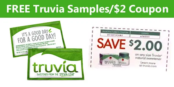 FREE Truvia Natural Sweetener Samples + $2 Coupon