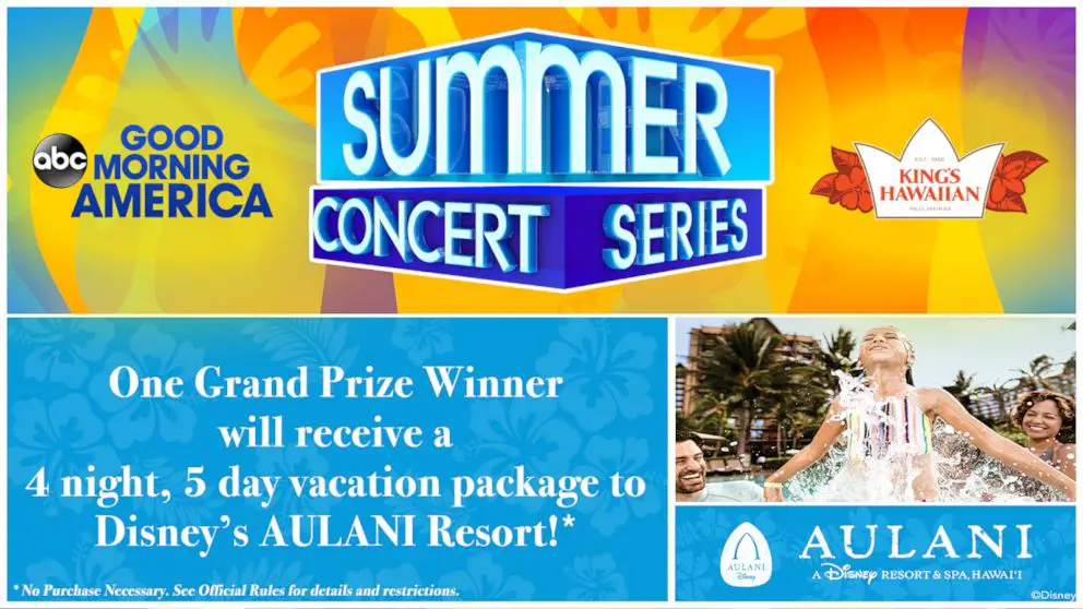 In celebration of summer and BBQ season, "Good Morning America" and King's Hawaiian are giving one lucky winner the chance to win a trip of a lifetime to Aulani, A Disney Resort & Spa in Ko Olina, Hawai’i PLUS cash to pay the taxes on the prize!