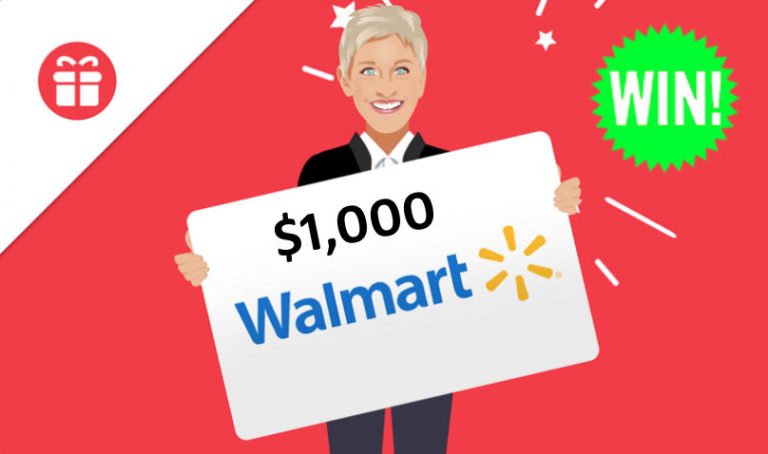 Ellen's $1,000 Walmart Gift Card Giveaway | Sweeties Sweeps