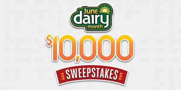 Easy Home Meals is celebrating June Dairy Month in a BIG way! From now until June 30, enter the June Dairy Month $10,000 Sweepstakes for a chance to win one of five First Prizes of $1,000 or the Grand Prize $5,000.