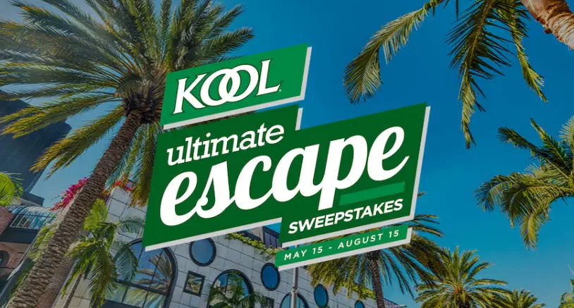 The Kool Ultimate Escape Sweepstakes is giving away four grand prize dream trips PLUS amazing daily instant prizes like Samsung Galaxy Smartphones, Tumi suitcase, gift cards, iPad tablets, FitBits and more. Play daily for your chance to win!