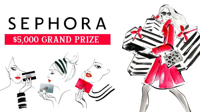 Here's your chance to win a $250 daily prize and be entered to win the $5,000 grand prize in the Sephora Beauty Insider Sweepstakes. Redeem your Beauty Insider Points to enter or send your entries in the mail without purchase.