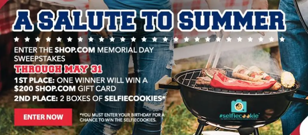 If you love contests and sweepstakes, you'll love this Shop.com Memorial Day giveaway. SHOP.COM contests and sweepstakes range from free shopping sprees to diamond necklace giveaways to free electronics promotions. Past contests have included a diamond necklace contest, a GPS contest, a designer clothing & beauty contest, an appliance giveaway, and much, much more.
