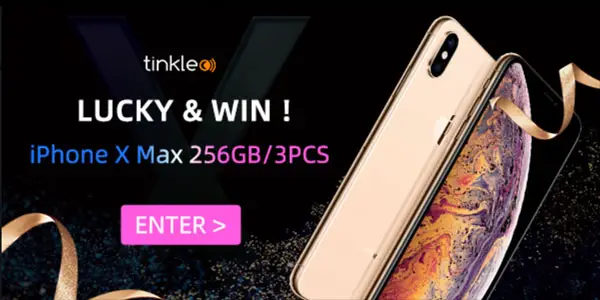 Play Tinkleo's Lucky Spin game for your chance to win an iPhone X Max, Automatic Mini Juicer Blender Bottle, USB LED Aroma Humidifier, cash coupons to use for Tinkleo products