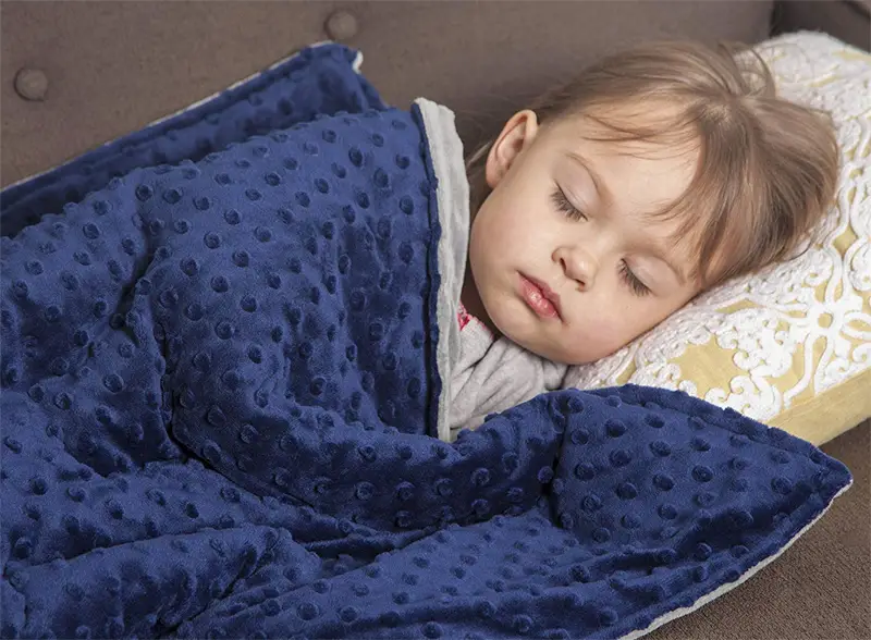 Enter for your chance to win a Weighted Blanket to help your child fall asleep.
