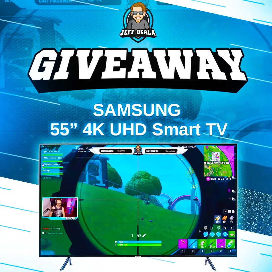 Jeff Ocala is excited to announce this Samsung 55" 4K UHD Smart TV giveaway