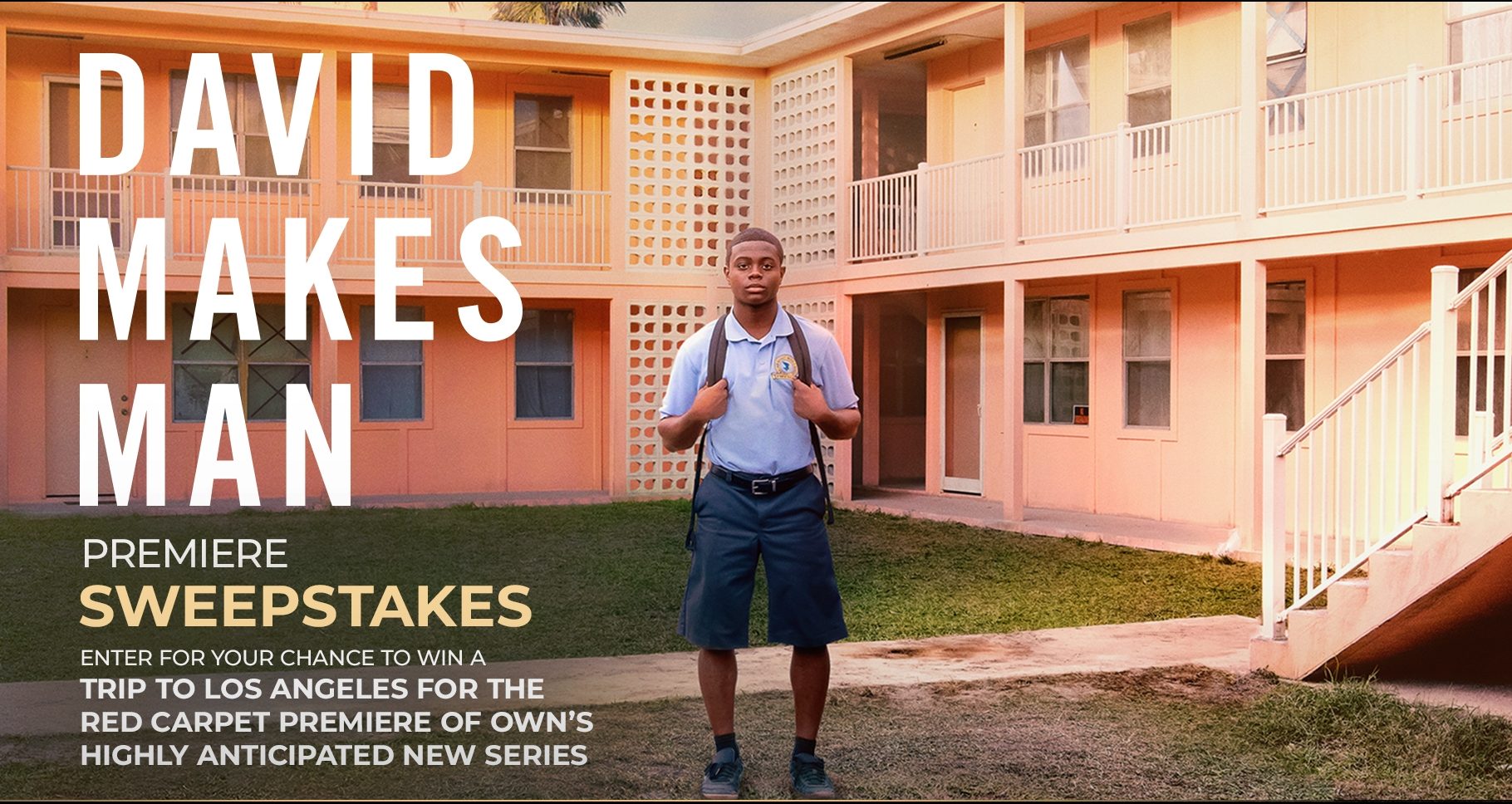 Click Here to get this week's code for your chance to win a trip to Los Angeles for the red carpet premiere of OWN's highly anticipated new series, David Makes Man