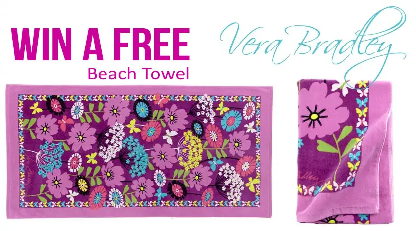 One thousand prizes are up for grabs including $100 Vera Bradley gift cards and beautiful Vera Bradley Beach Towels. Sign up now, be one of the fastest to respond, and 1 of 1,000 prizes could be yours. Don’t miss out!