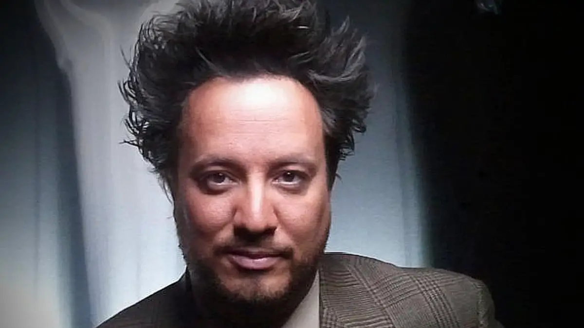 Enter the History.com Friday Night Sights Trip Sweepstakes for your chance to win a Cosmic Pass to Alien Con Dallas and meet Giorgio Tsoukalos. Giorgio A. Tsoukalos is a proponent of the idea that ancient alien astronauts interacted with ancient humans. He appears on History Channel's television series Ancient Aliens.