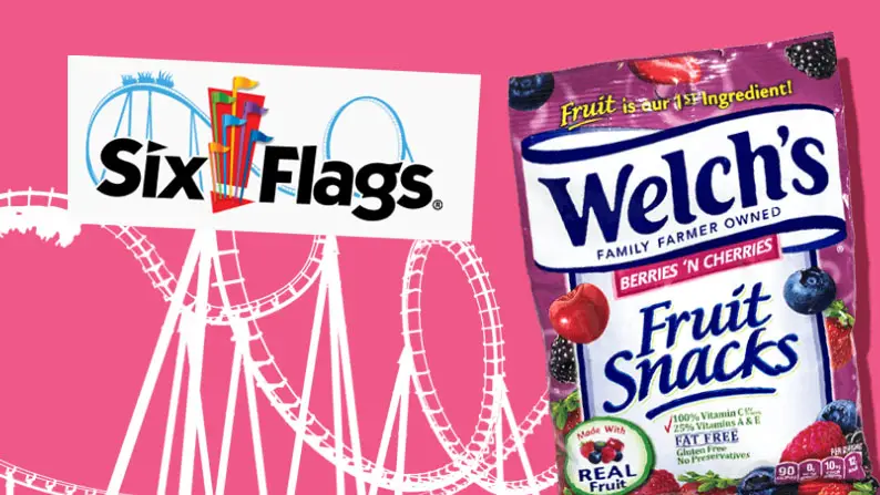 Welch’s Fruit Snacks is excited to team up with Six Flags again for their annual summer sweepstakes! Enter for a chance to win a pair of Free Six Flags season passes or  single-day Six Flags ticket and a Free box of Welch's Fruit Snacks.