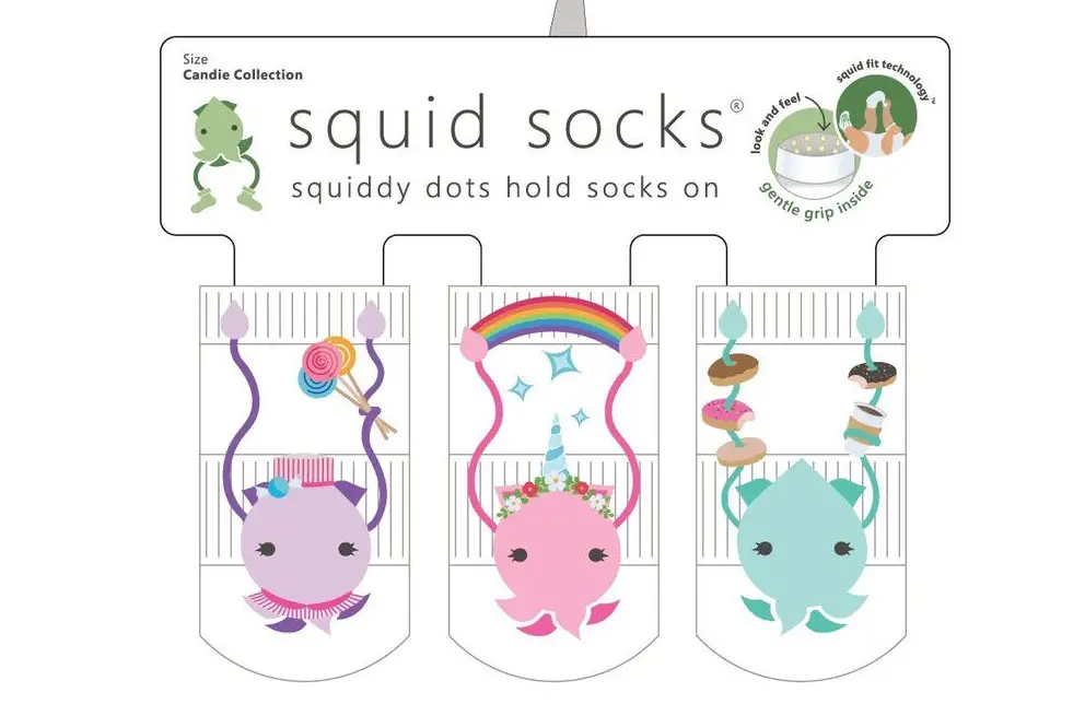 Enter for your chance to win Baby Socks that Actually Stay On! Squid Socks comes in sizes 0-6 months up to 3T.