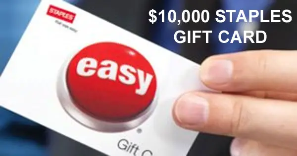 Thank A Teacher on Twitter or Instagram for a chance to win your school $10,000 in Staples gift cards.