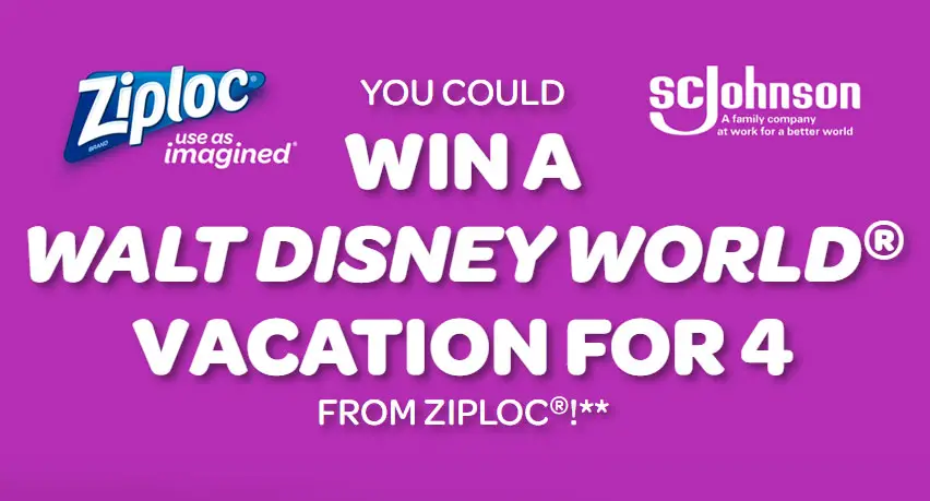 Enter the Win With Ziploc Sweepstakes for a chance to win the monthly grand prize AND weekly prizes like Disney Frozen or Star Wars merchandise and more from Ziploc. Plus, every receipt also unlocks a free music download!
