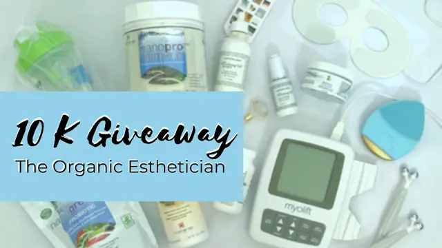 Enter for your chance to win a selection of organic skincare products, devices and supplements from Organic Esthetician! There are multiple ways to enter, each increasing your number of entries. The more entries you have the higher your chances of winning!