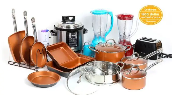 Enter for your chance to win Shineuri cookware and kitchen appliances plus Keto meal and Pressure cooker cookbooks in the Shineuri Kitchen Giveaway