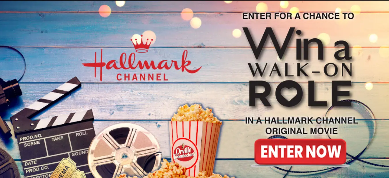 100 WEEKLY WINNERS! Enter for your chance to win a trip for 2 to visit a Hallmark Channel movie set. Or you could win a year's supply of Orville Redenbacher microwave popcorn or a Swiss Miss-brand mug (100 given away weekly)