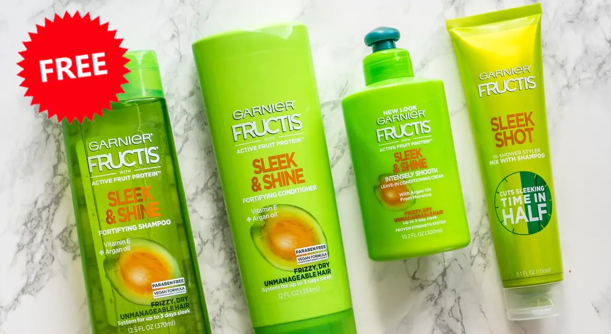 Fill out the form to get your FREE Garnier Fructis Sleek Shot In-Shower Styler Sample.