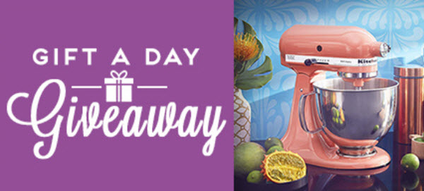 Enter the HGTV Gift a Day Giveaway once a day through October 18 at 5 pm ET for your chance to win a must-have wedding registry item selected by HGTV editors. Every day, a new chance to win! New Winners everyday!
