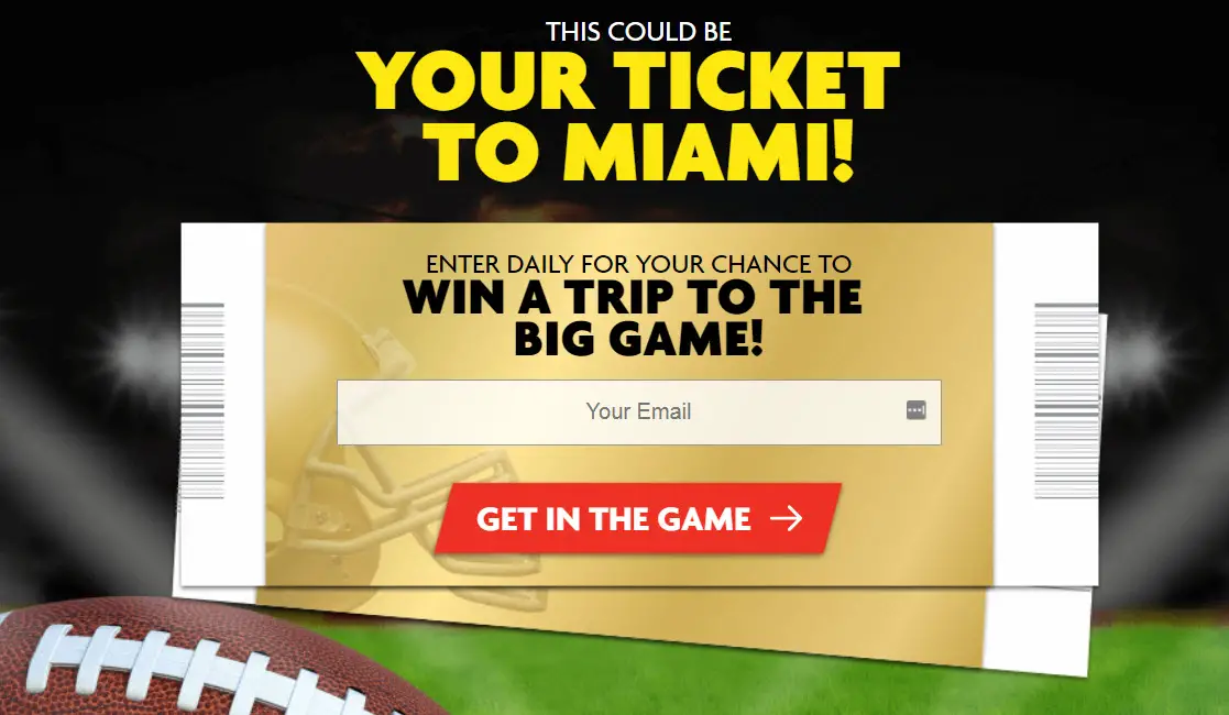 Enter daily for your chance to win a trip to the Super Bowl in Florida or one of the monthly prizes when you enter the Frigo Cheese Heads Winning Combos Sweepstakes