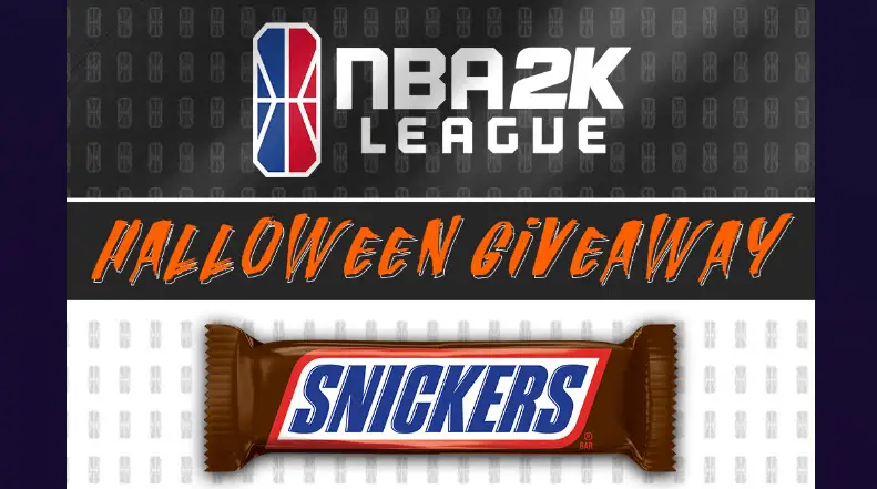 15 WINNERS! Enter for your chance to win 100 days worth of free Snickers bars when you enter the NBA 2K League Snickers Halloween Sweepstakes